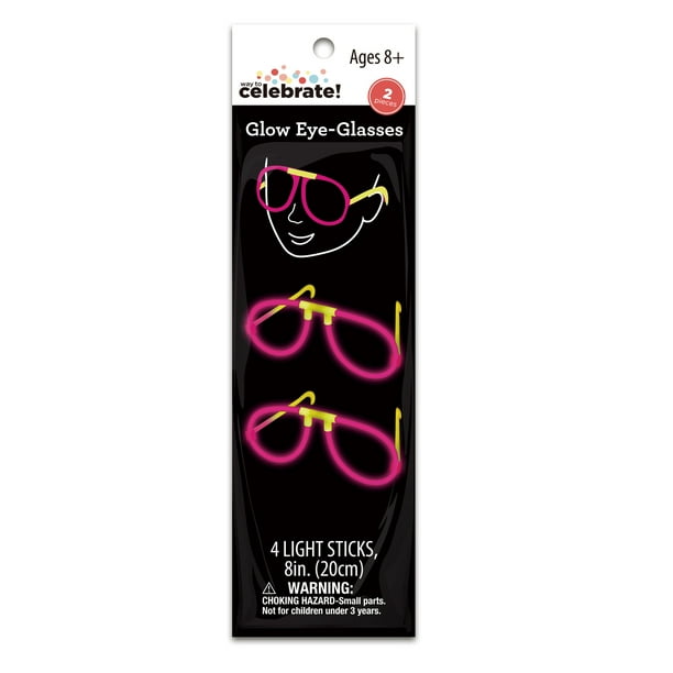 1 6 10 20 30 50Pcs GLOW EYEGLASSES ~ Funny Party Sticks INDIVIDUALLY PACKAGED PP